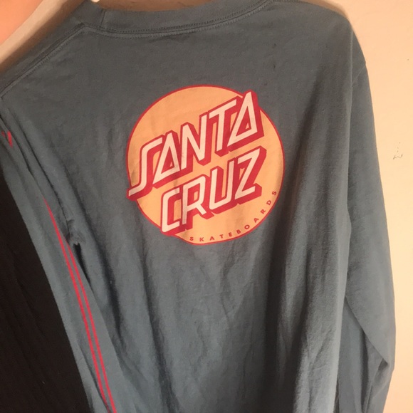 hardly warn blue santa cruz long sleeve - Picture 2 of 2